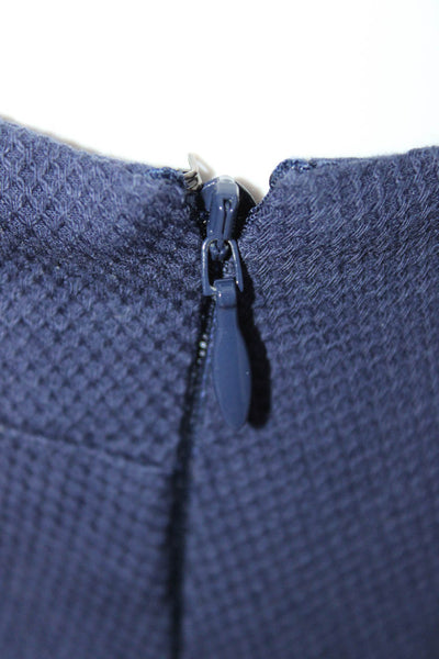 Joie Womens V Neck Sleeveless A Line Dress Navy Blue Cotton Size Small