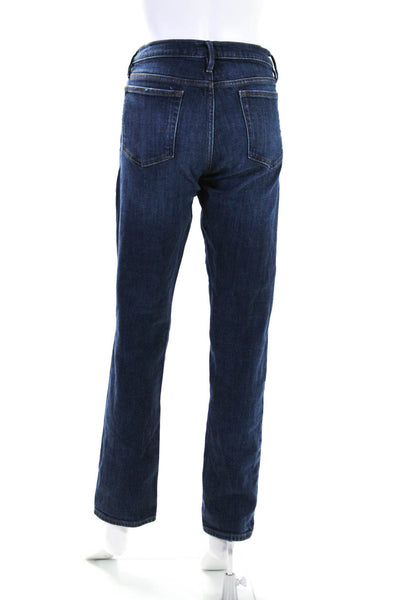 Frame Womens Cotton Blend Denim Five Pocket Skinny Jeans Blue Size 32