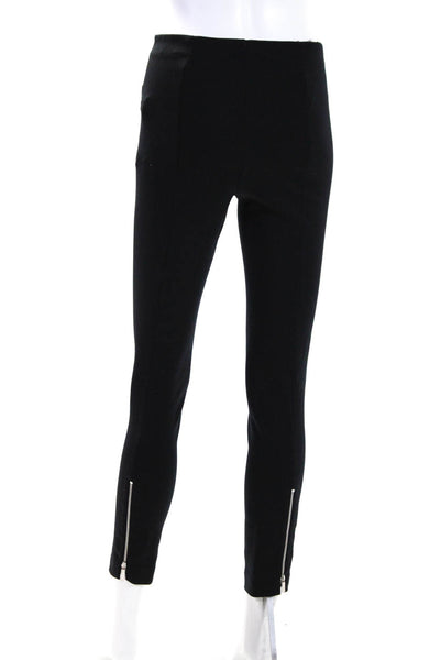 The Row Womens Ankle Zip Elastic Waist Mid-Rise Ankle Leggings Black Size M