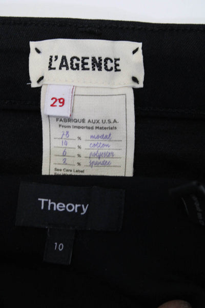 L'Agence Theory Womens 5 Pocket Mid-Rise Skinny Jeans Black Size 29 10 Lot 2