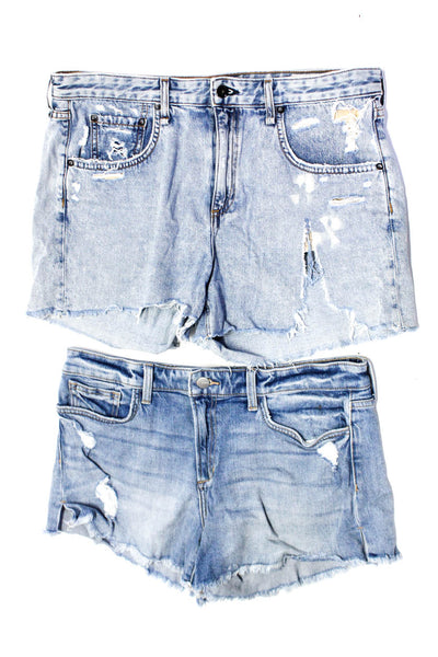 Rag & Bone Joe's Collection Womens Distressed Denim Shorts Blue Size 30 31 Lot 2