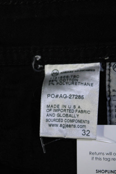 AG Adriano Goldschmied Mens Cotton Five Pocket Skinny Jeans Black Size 32