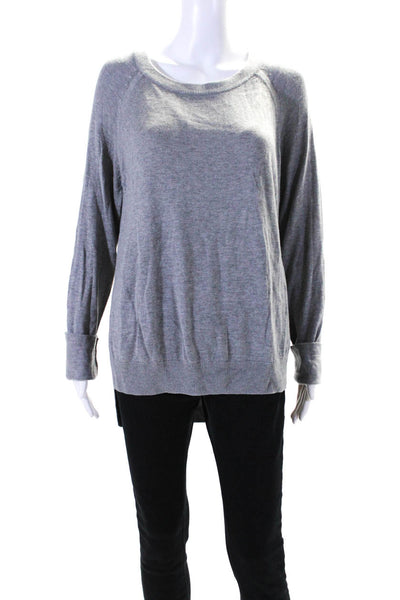 Lululemon Womens Oversize Crew Neck Pullover Sweater Gray Size 8