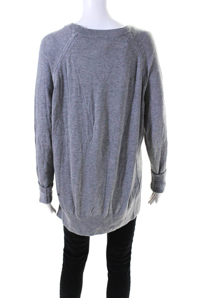 Lululemon Womens Oversize Crew Neck Pullover Sweater Gray Size 8