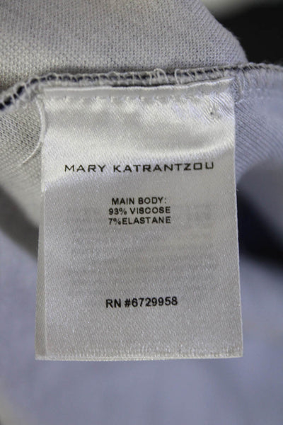 Mary Katrantzou Womens Sleeveless Feather Print Knit Dress Black Multi Medium