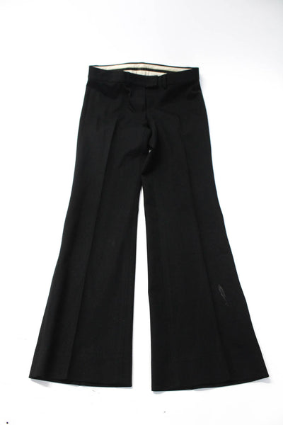 Theory J Brand Womens Black Wool Pleated Straight Leg Dress Pants Size 2 lot 2