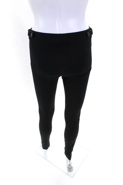 Vince Black Womens Zipper Fly Mid Rise Skinny Leg Trouser Pants Black Size 6