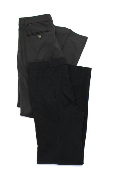 J Brand Theory Womens Wool Zipped Straight Leg Dress Pants Black Size 2 4 Lot 2