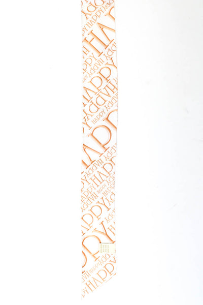 Chopard Women's Silk Graphic Skinny Scarf Size 30" x 2"