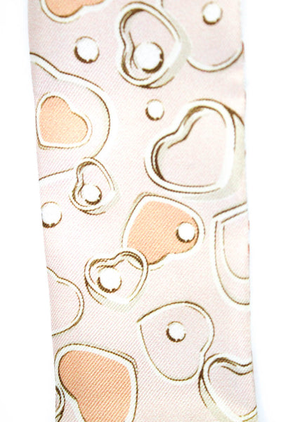 Chopard Women's Silk Graphic Skinny Scarf Size 30" x 2"