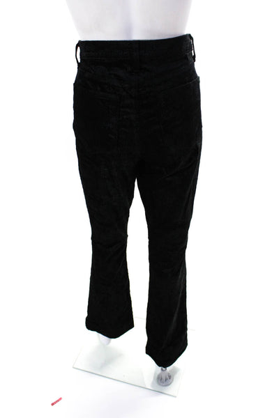 L'Agence Womens High Rise Selma Flare Leg Pants Black Cotton Size 29