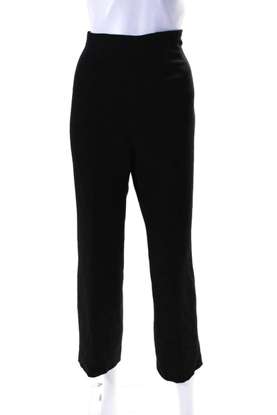 Serge & Real Womens Mid Rise Crop Straight Leg Pleated Pants Black Size 6