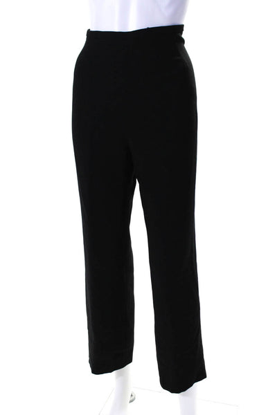 Serge & Real Womens Mid Rise Crop Straight Leg Pleated Pants Black Size 6