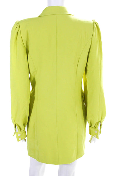 Black Halo Womens Neon Olympia Blazer Dress Yellow Size 0 14242737