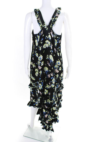 Derek Lam 10 Crosby Womens Black Floral Halter Dress Black Size 10R 11419995