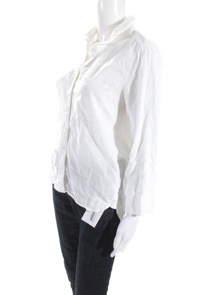 Cloth and Stone Womens Long Sleeves Button Down Shirt White Size Extra Small