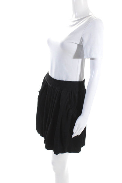 Michael Michael Kors Womens Black Pull On Pockets Mini Balloon Skirt Size 2