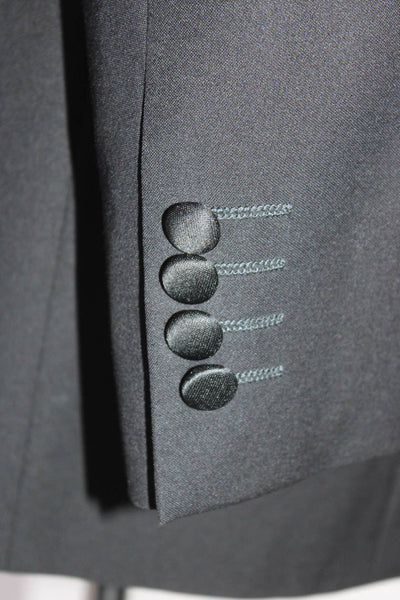 Canali For Bloomingdales Mens Tuxedo Blazer Jacket Black Size EUR 50 Regular