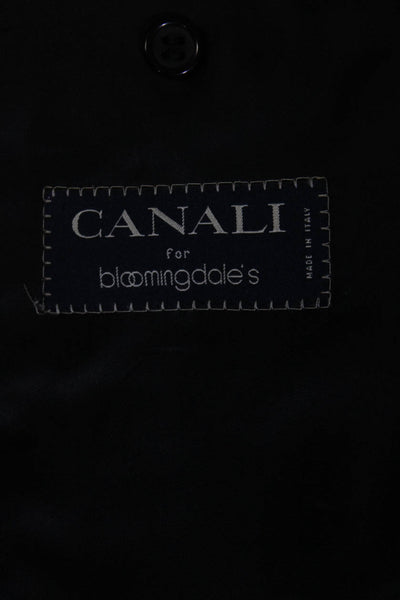 Canali For Bloomingdales Mens Tuxedo Blazer Jacket Black Size EUR 50 Regular