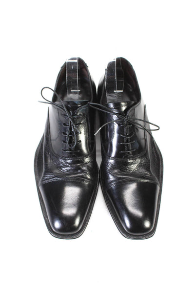 Taryn Rose Mens Leather Lace Up Oxford Dress Shoes Black Size 9.5