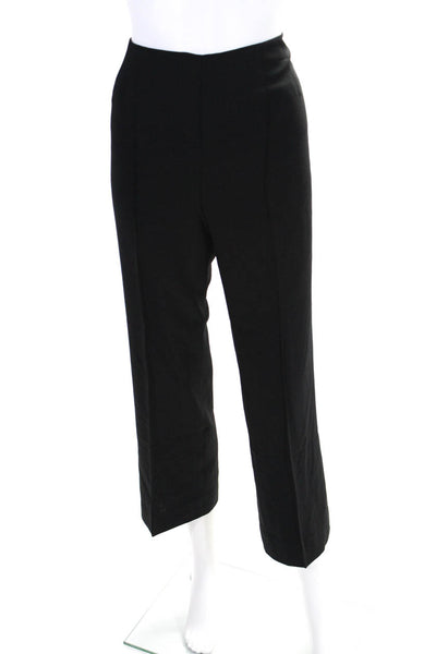 Serge & Real Womens Mid Rise Tapered Pleated Ankle Pants Black Size 4