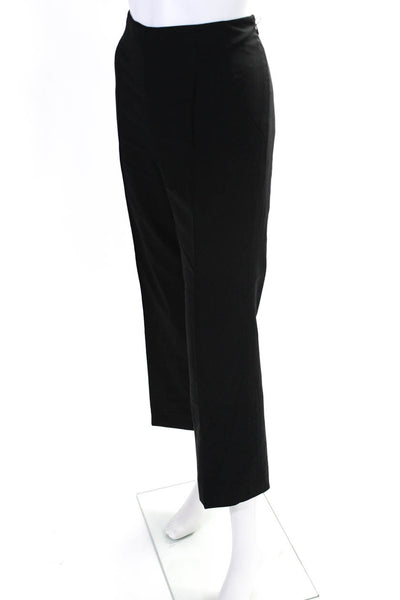 Serge & Real Womens Mid Rise Tapered Pleated Ankle Pants Black Size 4