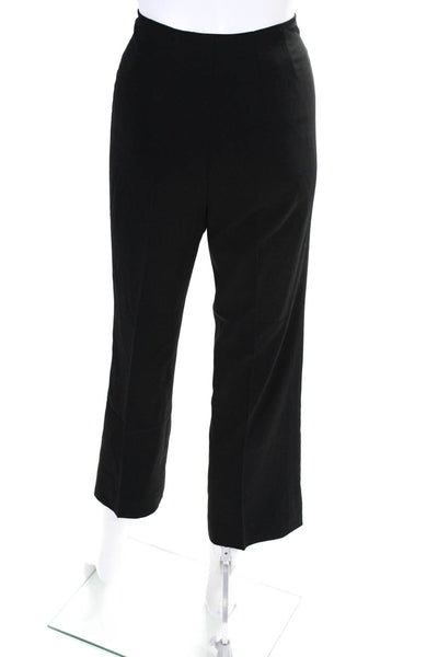 Serge & Real Womens Mid Rise Tapered Pleated Ankle Pants Black Size 4