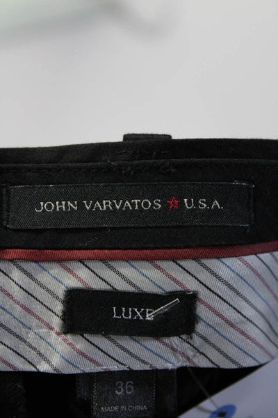 John Varvatos Star USA Men's Button Closure Straight Leg Pant Black Size 36