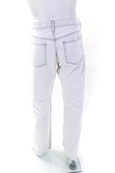 J Brand Men's Five Pockets Button Closure Straight Leg Denim Pant White Size 36