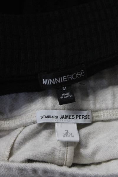 Standard James Perse Minnie Rose Womens Sweat Pants White Size 2 Medium Lot 2