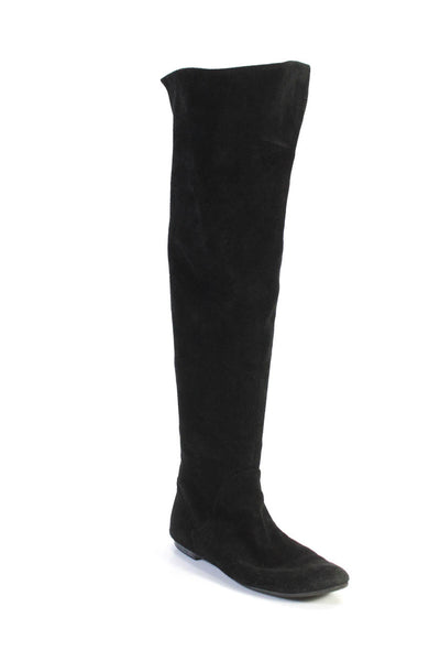 Giuseppe Zanotti Design Womens Suede Over The Knee Boots Black Size 37 7