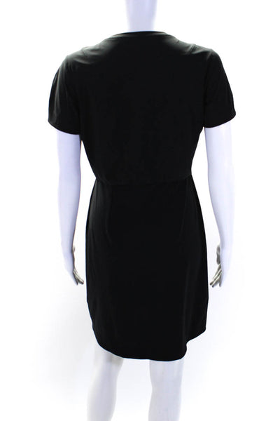 Lululemon Womens Short Sleeve Crew Neck Lightweight Shirt Dress Black Size 6