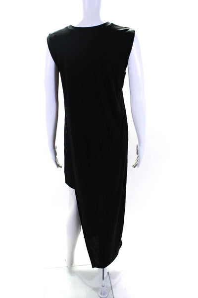 ACNE Studios Womens Sleeveless Crew Neck Layered Long Dress Black Size XS