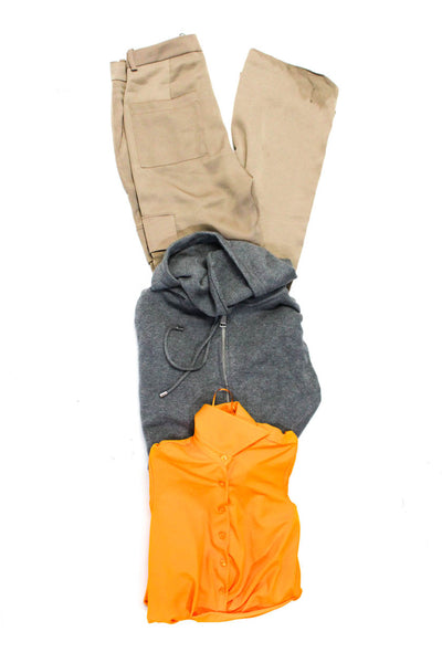 Zara Womens Knit Hooded Zip Jacket Sheath Dress Cargo Pants Size XS Small Lot 3