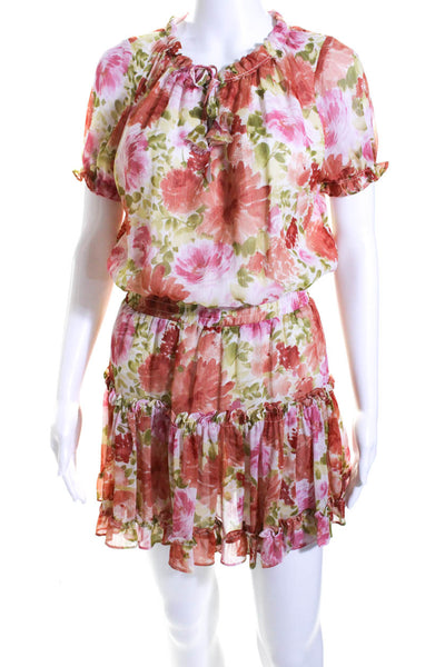 Ann Taylor Skylar + Madison Womens Floral Mini Dress Size 2 Medium Lot 2