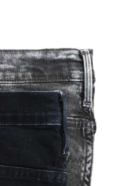 Frame Women's Midrise Five Pockets Skinny Denim Pant Black Size 24 Lot 2
