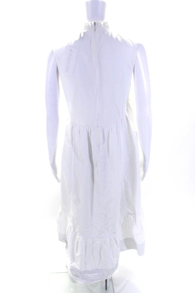 3.1 Phillip Lim Womens Sleeveless Smock Neck Dress White Size 8R 13503224