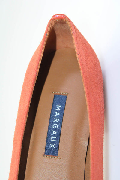 Margaux Womens Slip On The Classic Ballet Flats Persimmon Suede Size 37M