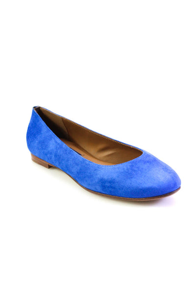 Margaux Womens Slip On The Classic Ballet Flats Ultramarine Suede Size 35M