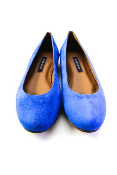 Margaux Womens Slip On The Classic Ballet Flats Ultramarine Suede Size 35M