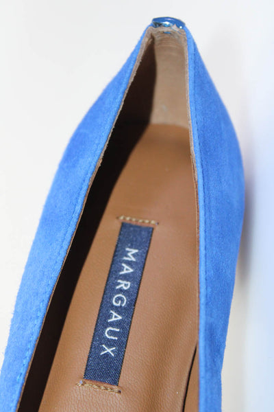 Margaux Womens Slip On The Classic Ballet Flats Ultramarine Suede Size 35M