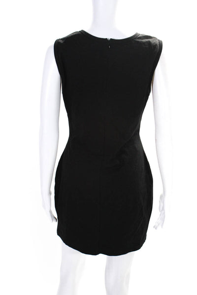 Superdown Women's Round Neck Sleeveless Cut-Out Mini Dress Black Size XL