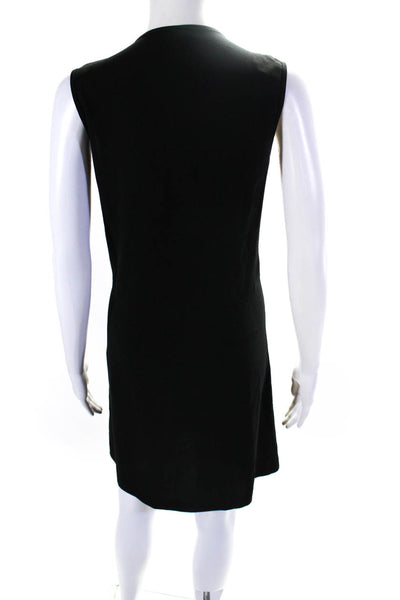 Pier Antonio Gaspari Womens Sleeveless Dress Black Beige Size EUR 42