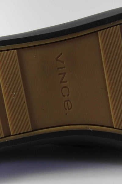 Vince Mens Blair II Suede Canvas Trim Slip On Sneakers Black Size 42 8.5