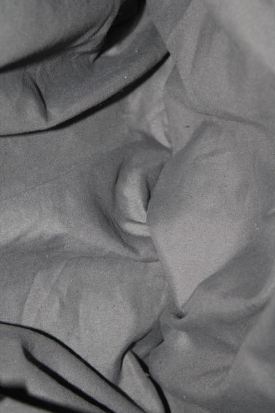 Sondra Roberts Womens Suede Sparkly Metallic Tote Shoulder Bag Silver