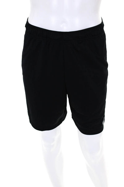 Nike Mens Drawstring Waist 8" Inseam Athletic Basketball Shorts Black Size M