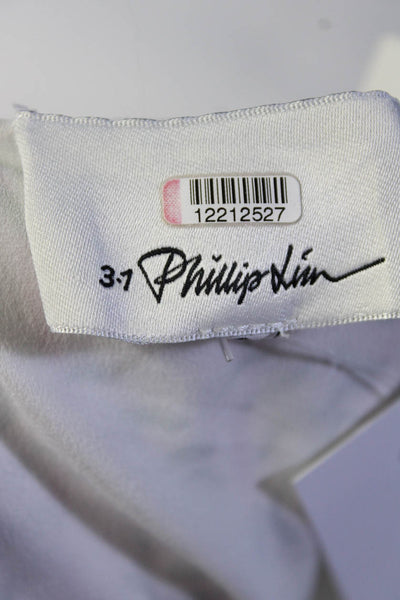 3.1 Phillip Lim Womens Stitched Hem High Low Dress Green Size 6R 12212527