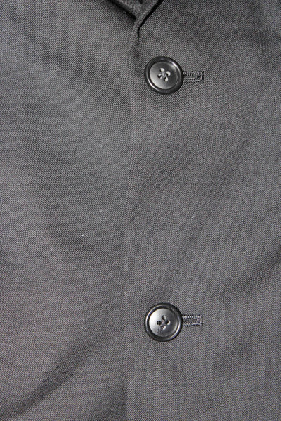 Joseph Abboud Juniors Boys Two Button Twill Blazer Jacket Black Wool Size 18