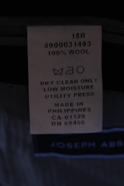 Joseph Abboud Juniors Boys Two Button Twill Blazer Jacket Black Wool Size 18