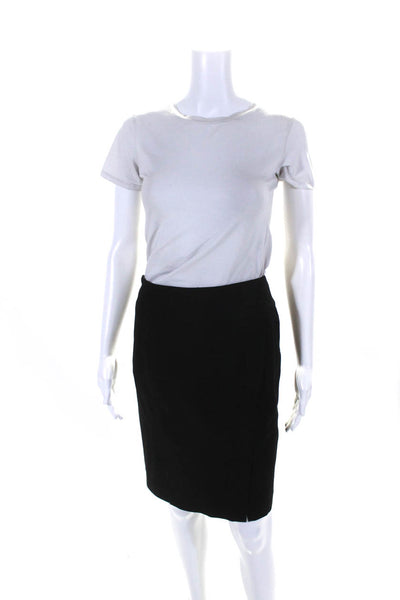 Tahari Women's Zip Closure Slit Hem A-Line Mini Skirt Black Purple Size 0 Lot 2